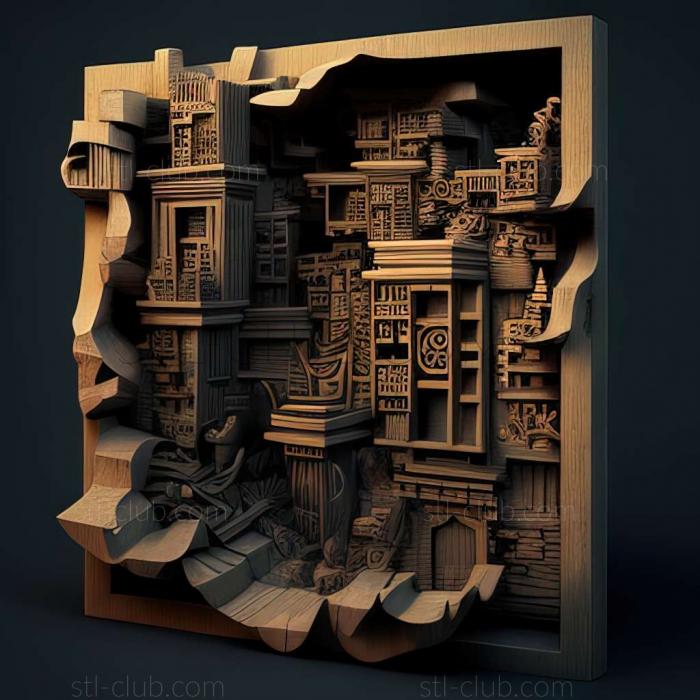 3D model kowloon walled (STL)